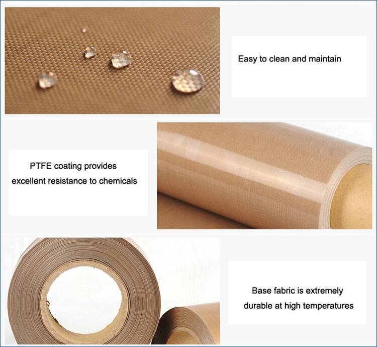 PTFE-Coated Non-Stick Fiberglass Fabric