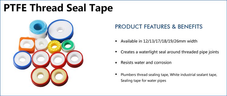 PTFE Thread Seal Tape for Pipe Fitting