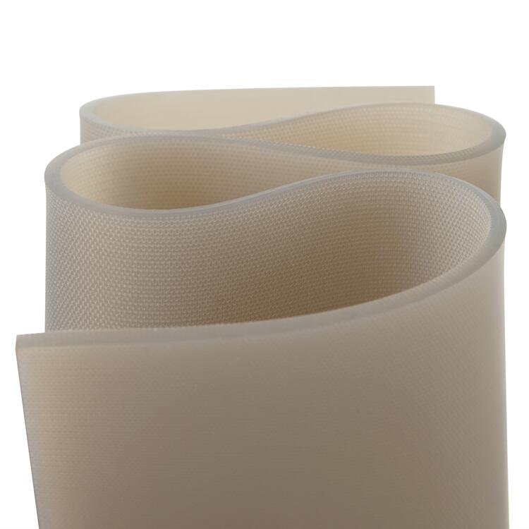 Rubber membrane for vacuum press with a textured finish